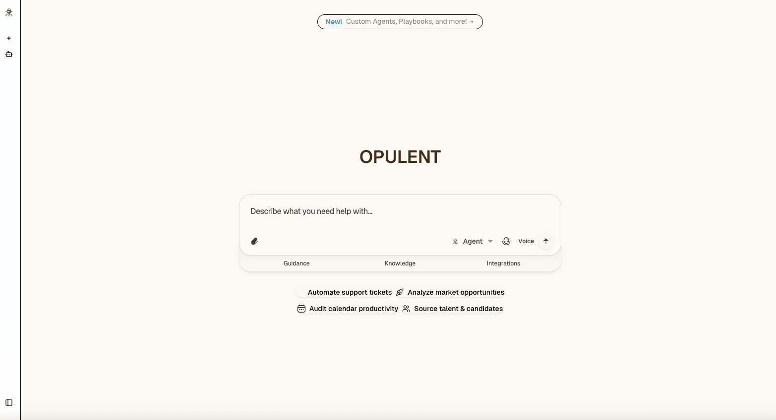 Opulent OS Heavy unified command surface with integrated orchestration flows