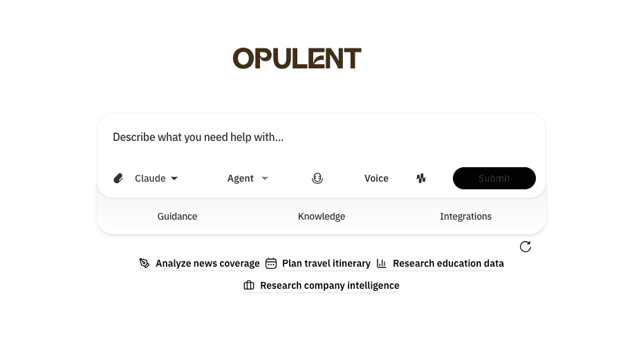 Opulent OS Interface
